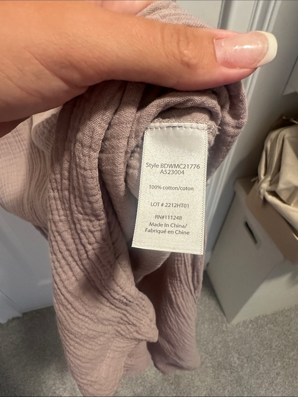Barefoot Dreams Mauve Taupe Maxi Dress - Picture 4 of 5